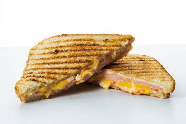 Beyaz arka planda bir bar, kafe ve restoran için atıştırmalık