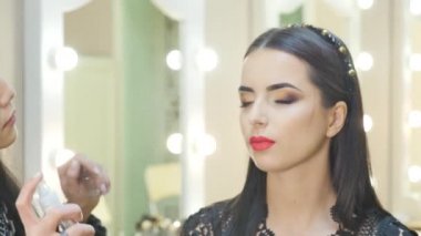 Makeup.Professional makyaj. lipgloss. ruj