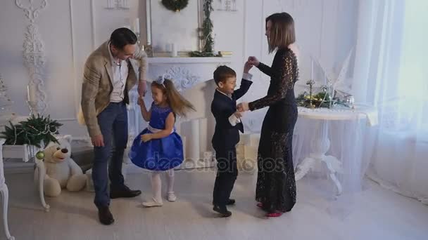 가족 새 해 사진 촬영 플래시 라이트 — 비디오