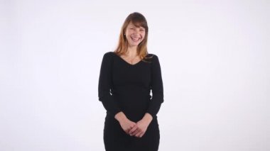 genç güzel kadın gülüyor