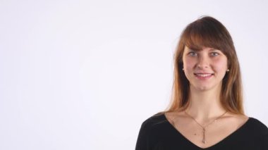 Güzel bir kadının portresi.