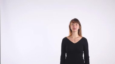 Güzel bir kadının portresi.