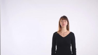 Güzel bir kadının portresi.