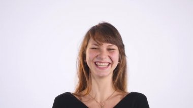 genç güzel kadın gülüyor