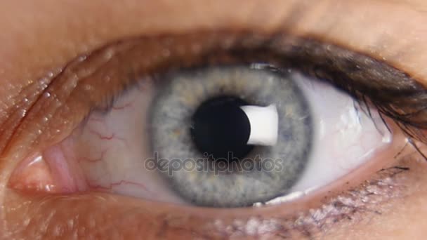 Lidské oko iris smluvní. Extrémní zblízka