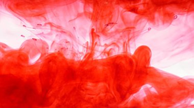 su kırmızı mürekkep. soyut