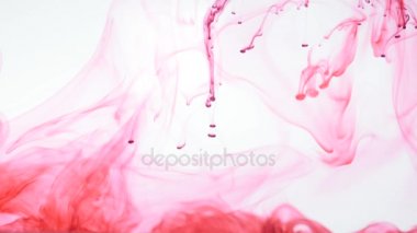 su kırmızı mürekkep. soyut