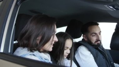 Araba satıcı çift araç ile danışmanlık