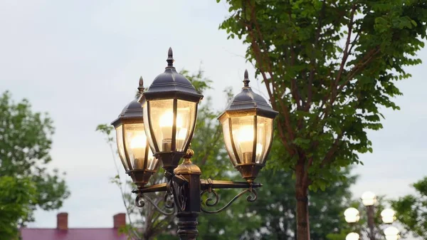 Vintage λάμπα Post Street Road Light Pole — Φωτογραφία Αρχείου