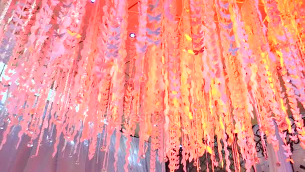 Interior Of A Wedding Hall Decoration Ready For Guests Beautiful