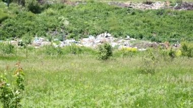 Açık havada çöp yığını