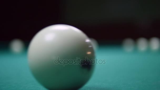 Russian billiards. Tournament Billiard. Billiard ball — Stock Video