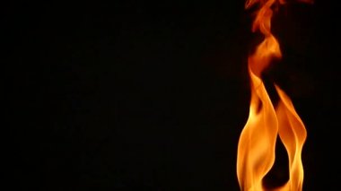 siyah bir arka plan yavaş ateşte dilleri