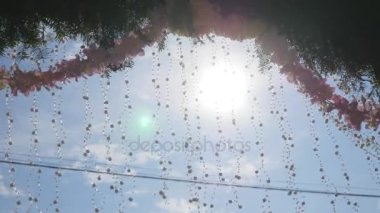 çiçekli düğün arch. Dekor düğün