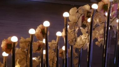 Hall bir otel ya da Restoran, lobi, avize avize asılı tavan, yaratıcı, modern sanattan, iç mekan, otel ya da Restoran iç