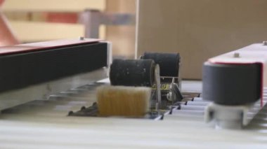 Konveyör gıda fabrikası'nda üzerinde hareketli kutular.