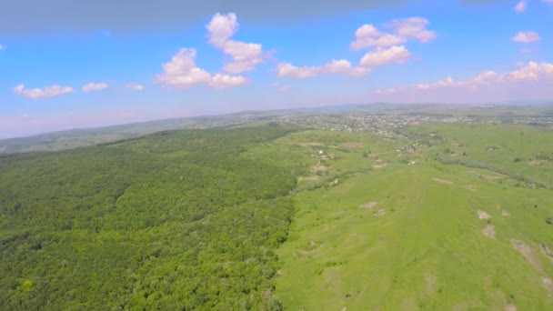 Imagem aérea do drone da paisagem agrícola — Vídeo de Stock