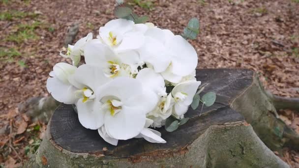 新娘漂亮的花束 — 图库视频影像