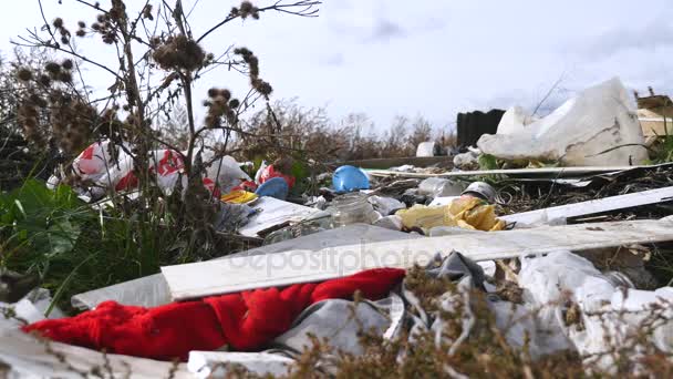 Terreno con bellissimo paesaggio montano — Video Stock