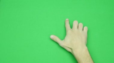 El hareketleri, bilgisayar dokunmatik ekran, tablet, trackpad kullanır gösterilen kümesi. 4k yeşil ekran ile. modern teknoloji