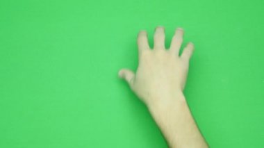 El hareketleri, bilgisayar dokunmatik ekran, tablet, trackpad kullanır gösterilen kümesi. 4k yeşil ekran ile. modern teknoloji