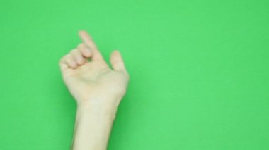 El hareketleri, bilgisayar dokunmatik ekran, tablet, trackpad kullanır gösterilen kümesi. 4k yeşil ekran ile. modern teknoloji