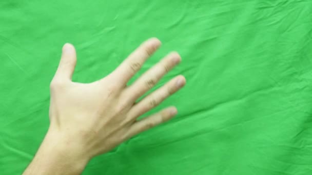 컴퓨터 터치 스크린, 태블릿, 패드의 사용을 보여주는 손 제스처의 집합입니다. 녹색 스크린 4 k 있습니다. 현대 기술 — 비디오