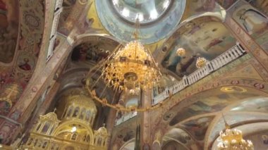 İç dekorasyon. Fresko iç katedral kilise Konseyi