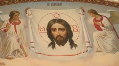 İç dekorasyon. Fresko iç katedral kilise Konseyi