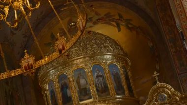 İç dekorasyon. Fresko iç katedral kilise Konseyi