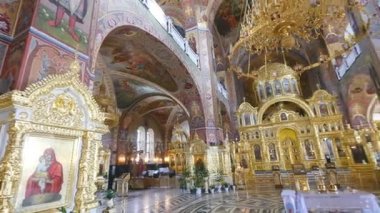 İç dekorasyon. Fresko iç katedral kilise Konseyi