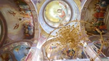 İç dekorasyon. Fresko iç katedral kilise Konseyi