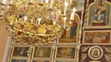 İç dekorasyon. Fresko iç katedral kilise Konseyi