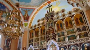 İç dekorasyon. Fresko iç katedral kilise Konseyi