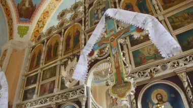 İç dekorasyon. Fresko iç katedral kilise Konseyi