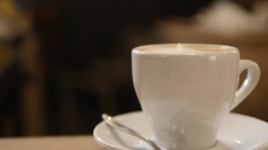 kahve barista arka plan üzerinde