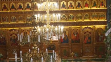 İç dekorasyon. Fresko iç katedral kilise Konseyi