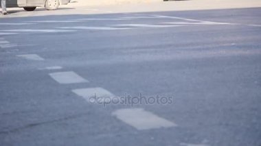 İnsanlar geçiş Sokağı. Kalabalık yaya geçidi. Şehir hayatı. zaman lipse