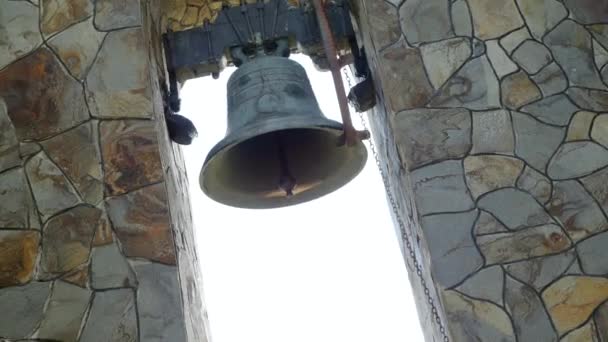 Church bells close up — Stock Video