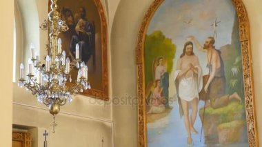 İç dekorasyon. Fresko iç katedral kilise Konseyi