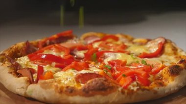 ahşap oyun tahtası kesme pizza