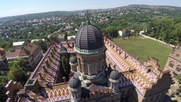 Юрій Федькович Чернівецького національного університету. М. Чернівці, Європа. — стокове відео