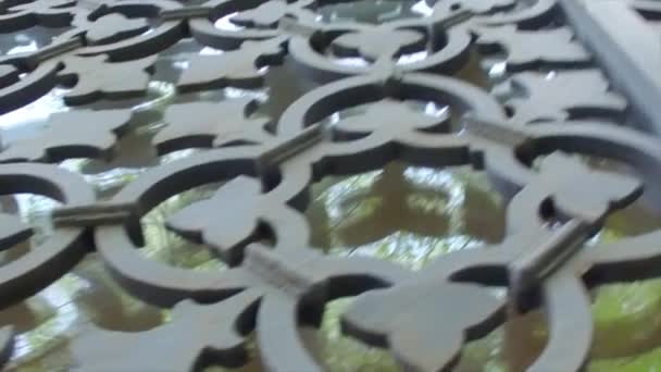 Gefälschte Tore in Venedig im Museum — Stockvideo