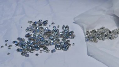 Güzel parlayan kristalleri yakın çekim