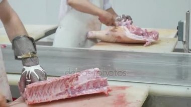 domuz eti et sektöründe doğrama kasap