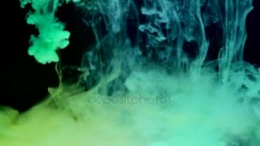 su, renk patlama mürekkep