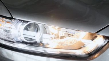 Araba farlar. Yakın çekim