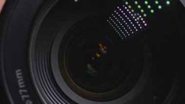 Kameranın lens. Yakın çekim