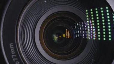 Kameranın lens. Yakın çekim