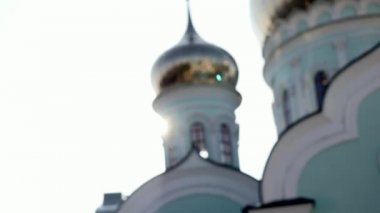 gökyüzü arka plan üzerinde çok güzel Ortodoks Kilisesi